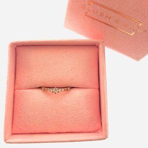 Women's Blush & Bar Gold Emma Vintage Ring
